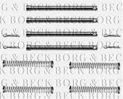 BORG & BECK bbk1156 -  Комплектующие, колодки дискового тормоза